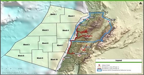 Líbano iniciará en 2019 la exploración de petróleo y gas en bloques marítimos